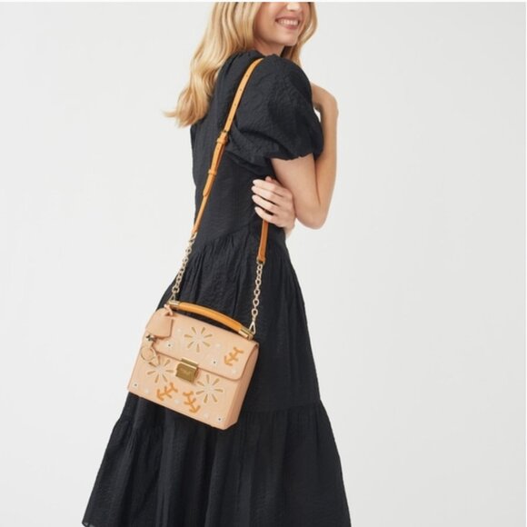 RADLEY LONDON Bag Stitch Street Small Leather Satchel Crossody Floral - Picture 2 of 14